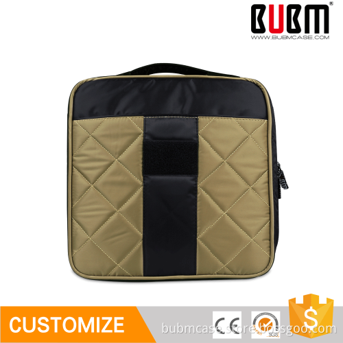 BUBM high quality 144 pieces funny Khaki PVC cd case with zipper